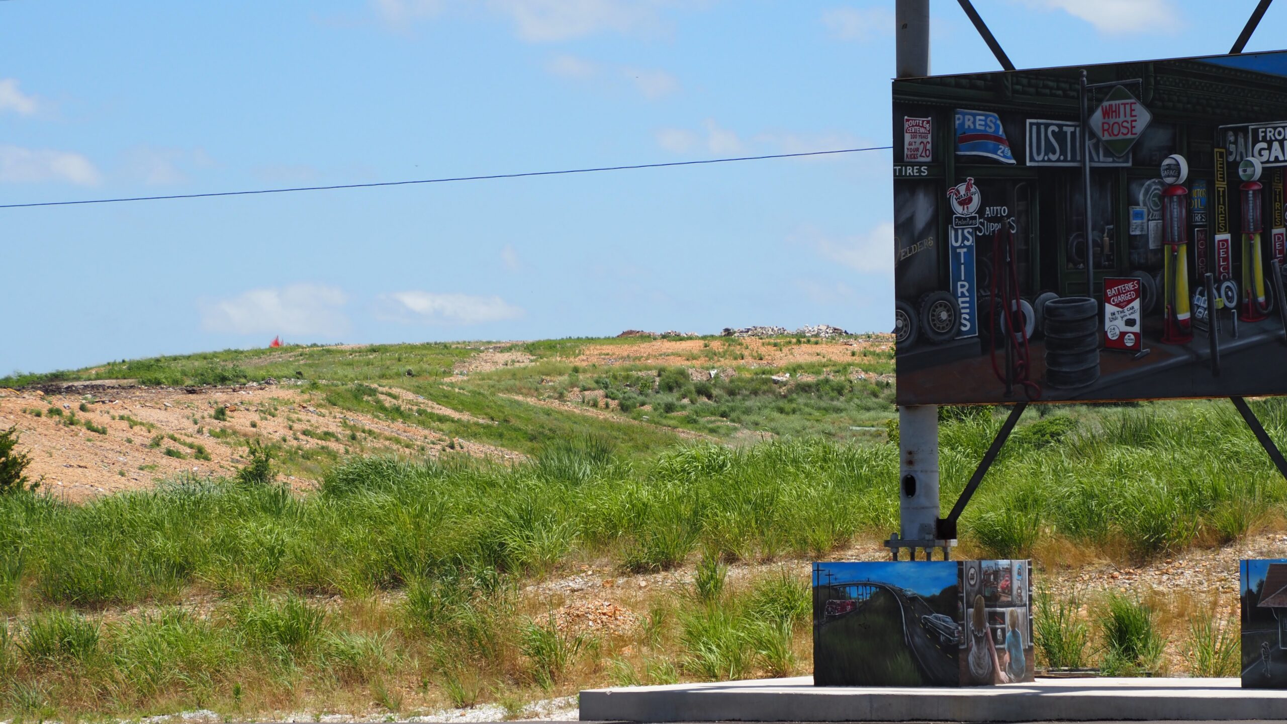 A Route 66 roadside attraction sits next to the City of Galena Landfill. Hundreds of people stop throughout the month to take photos. Residents in Galena have concerns the City of Galena Landfill is contaminating the air in the small southeast Kansas town.