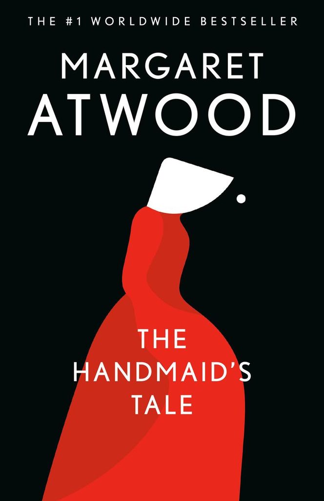 Book cover for "The Handmaid's Tale" by Margaret Atwood.